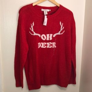 H&M sweater  size large color red